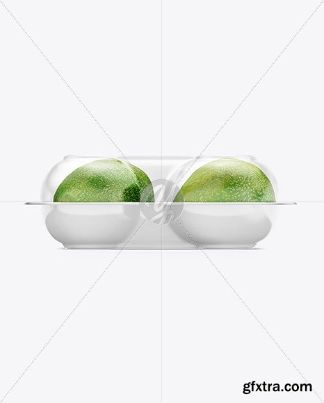 Plastic Tray with Avocado Mockup 46027