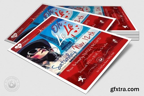 French Party Flyer Template V2