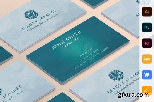 Beauty Market Poster Flyer Business Card Brochure Bifold Trifold