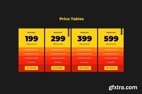 Price Table 23 - Flat Colors