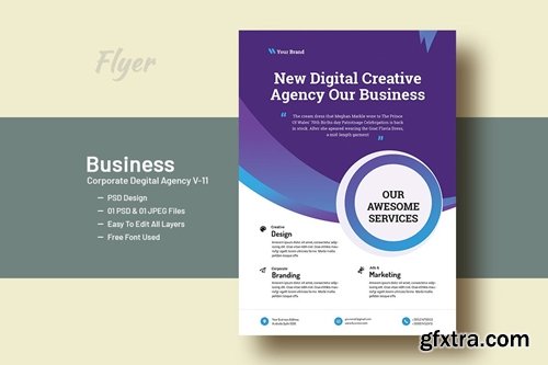 Business And Corporate Digital Agency Flyer V-9