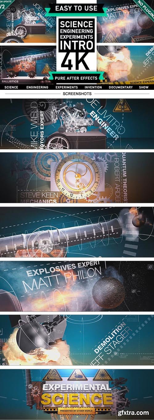 Videohive - Science Engineering Mechanical Experiments Intro V.2 - 14678718