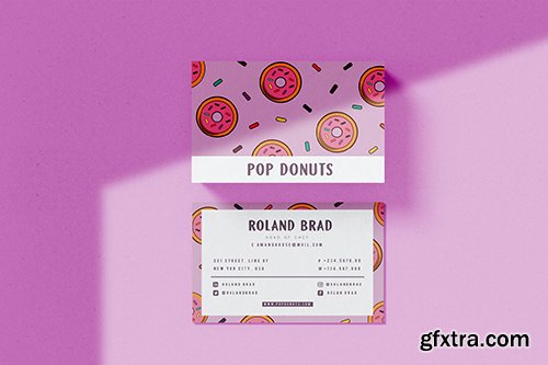 Pop Donuts Business Card