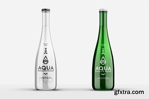 Water Glass Bottle Mock-Up