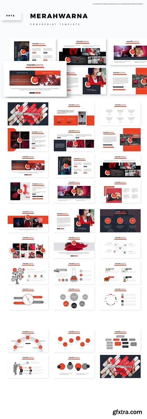 Merahwarna Powerpoint Google Slides and Keynote Templates