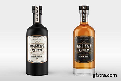 Whiskey Bottle Mock-Up