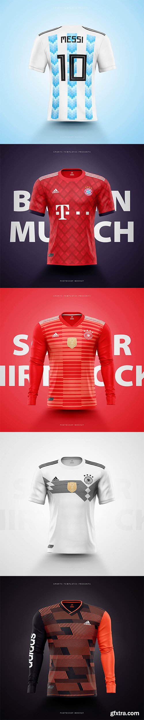 FOOTBALL SOCCER SHIRT BUILDER MOCKUP