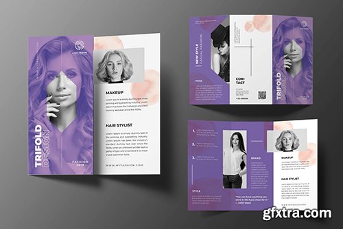 Beauty Fashion Trifold Brochure