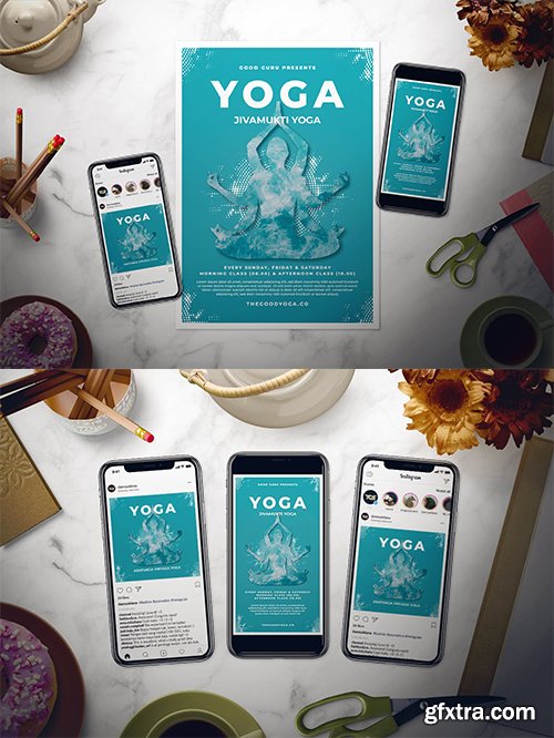 Zen Yoga Flyer Set