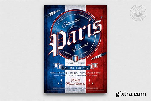 Sounds of Paris Flyer Template