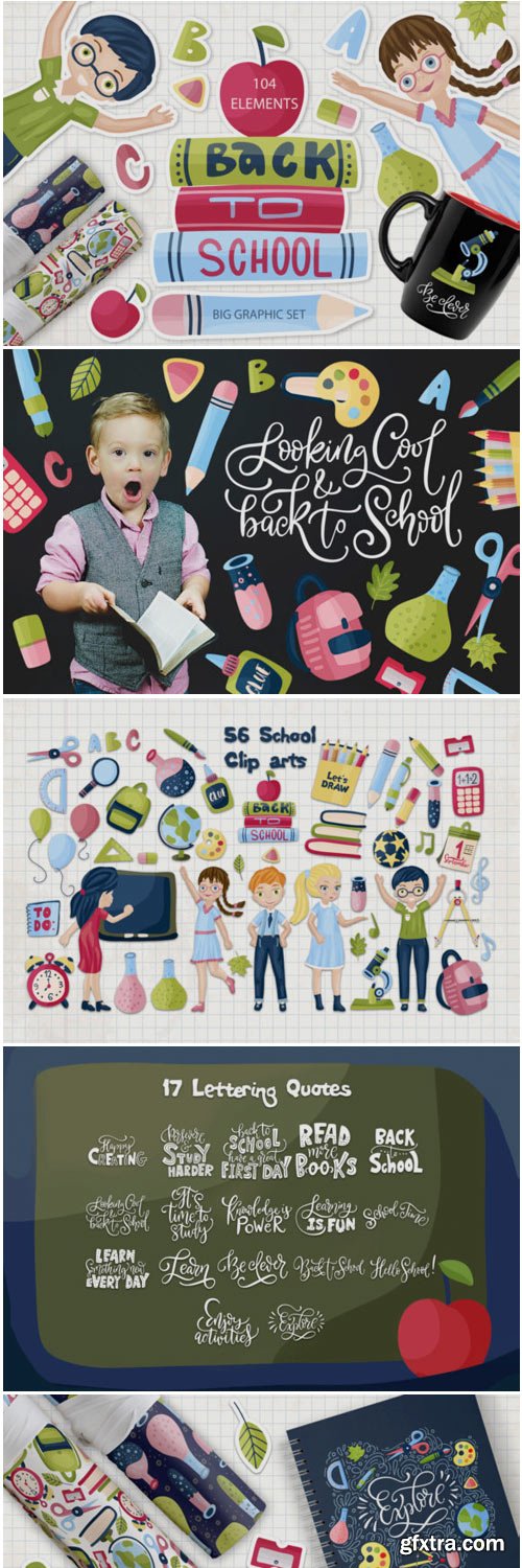 Back to School. Big Graphic Set. 1582595