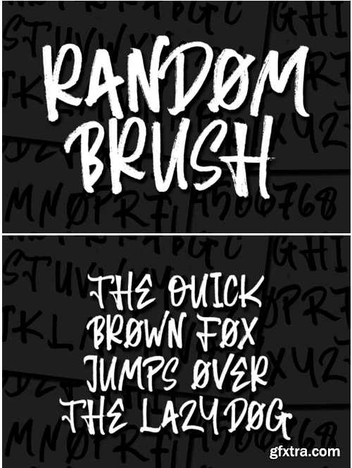 Random Brush Font