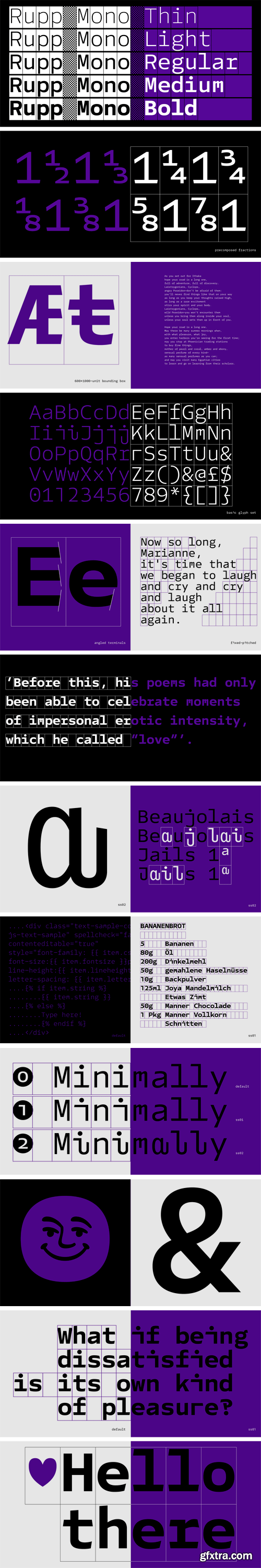 FR Rupp Mono Font Family