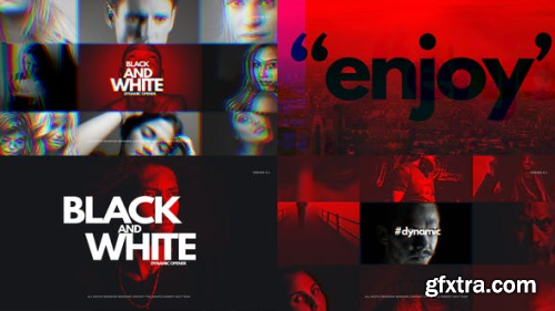 VideoHive Black And White Dynamic Opener 23657157