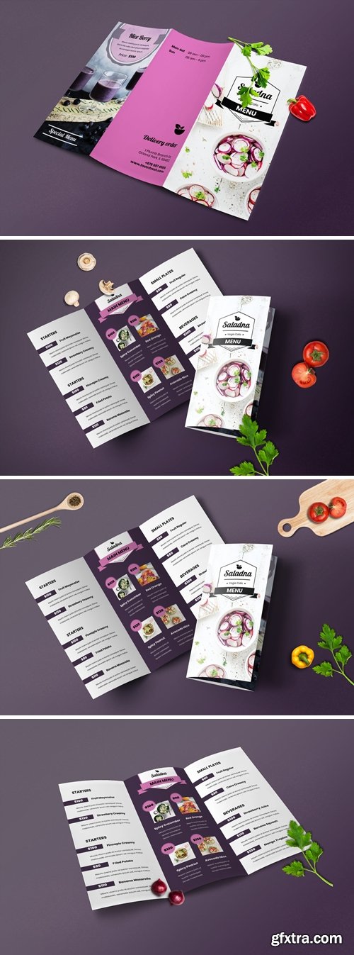 Trifold Restaurant Menu Template