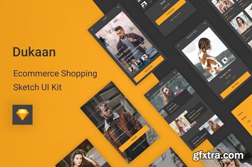 Dukaan - Ecommerce Shopping Sketch UI Kit