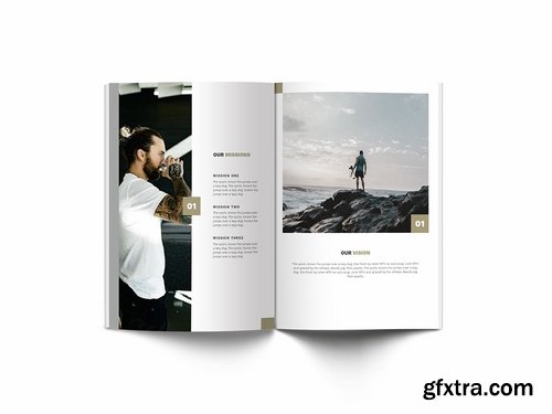 Man Fashion A4 Brochure Template