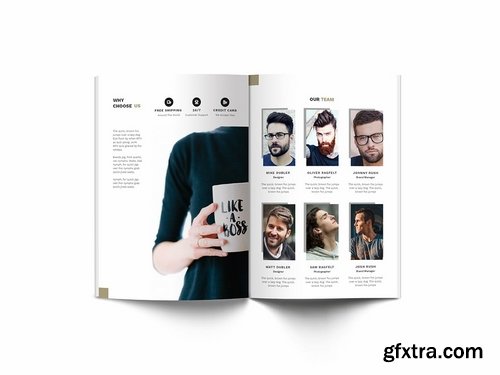 Man Fashion A4 Brochure Template