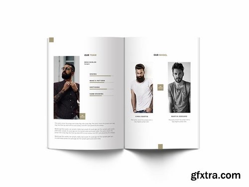 Man Fashion A4 Brochure Template