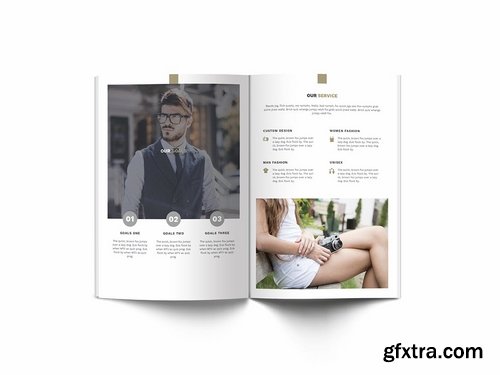 Man Fashion A4 Brochure Template