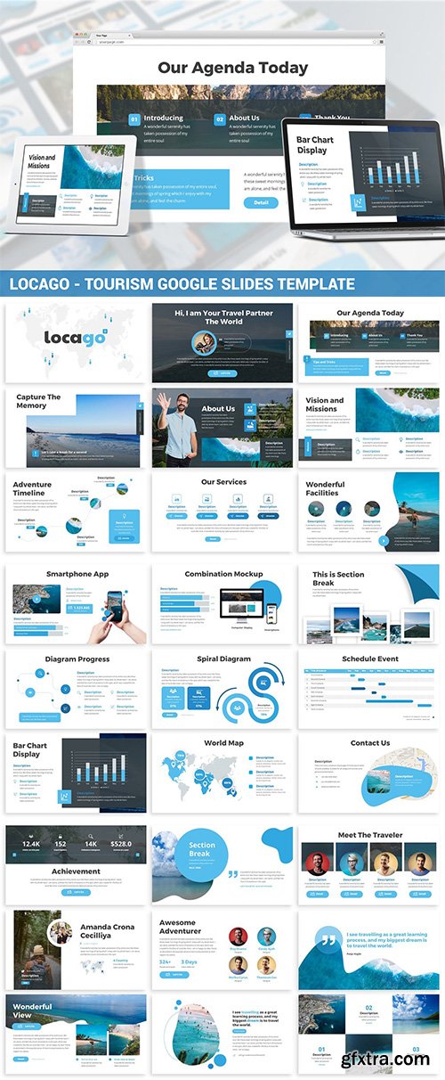 Locago - Tourism Google Slides Template