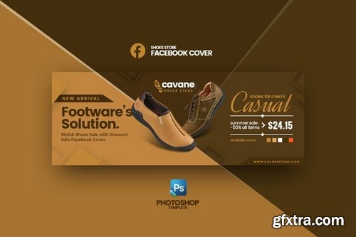 Cavane - Shoes Store Facebook Cover Template