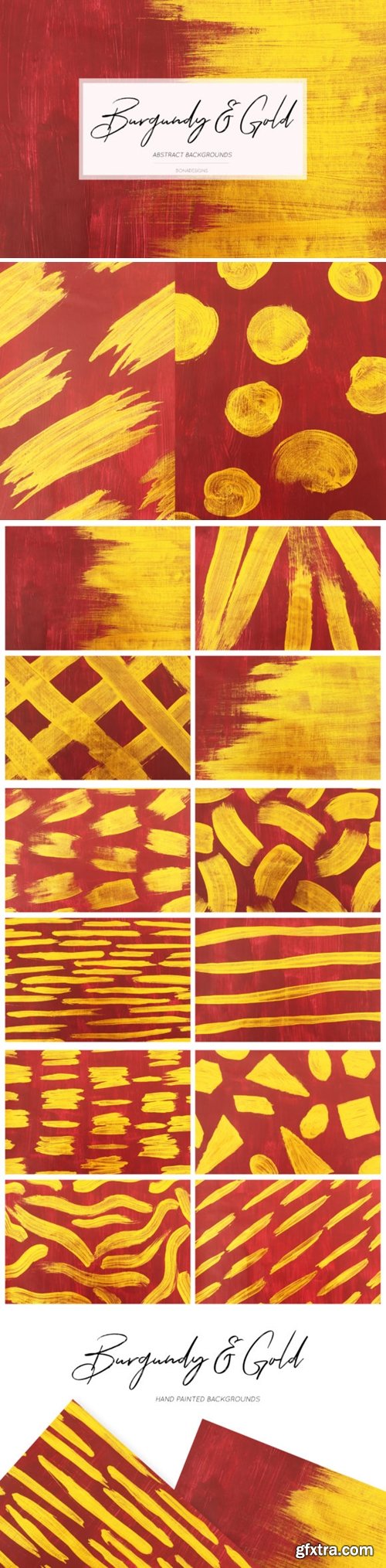 Burgundy & Gold Abstract Backgrounds 1588157