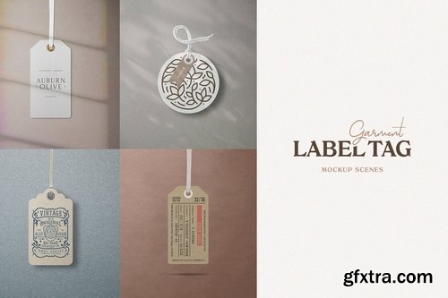 Garment Label Tag Mockups