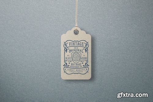 Garment Label Tag Mockups