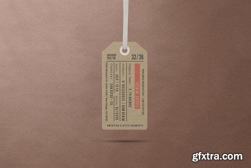 Garment Label Tag Mockups