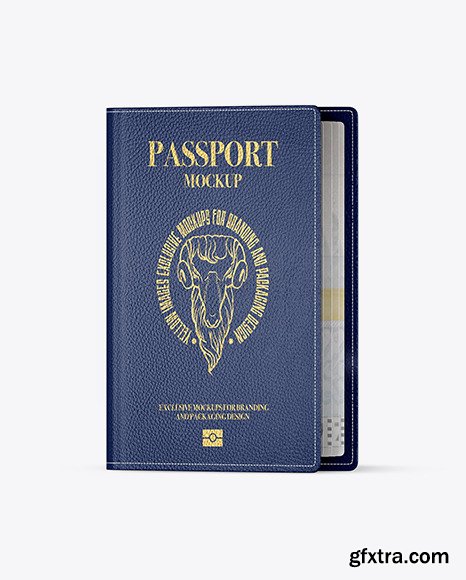 Download Matte Leather Passport Mockup 46069 » GFxtra