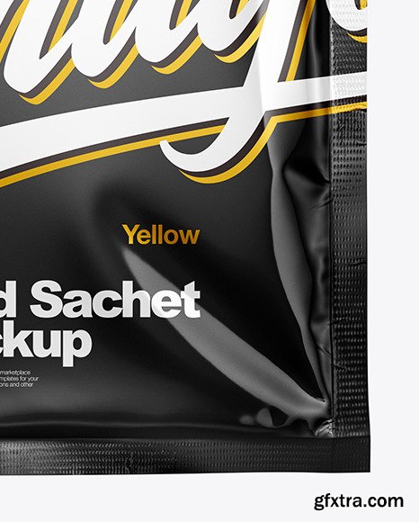 Glossy Sachet Mockup 46070