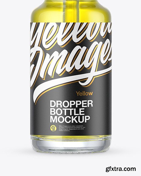 Clear Dropper Bottle Mockup 46075