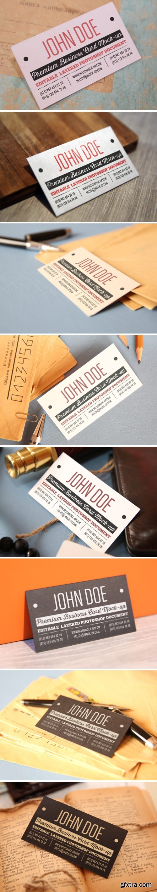 Business Card Template Mock-ups