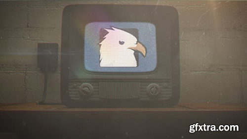 VideoHive Old TV Glitch Logo Reveal 7612957