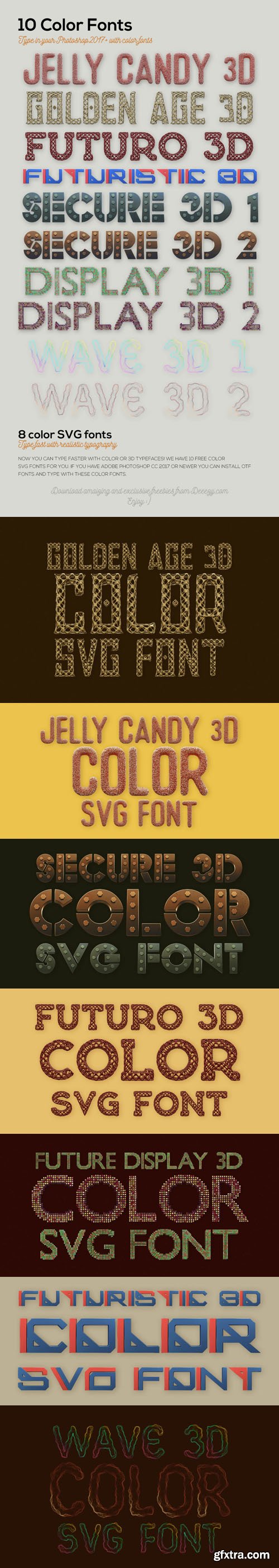 10 Color SVG Fonts for your Creative Projects