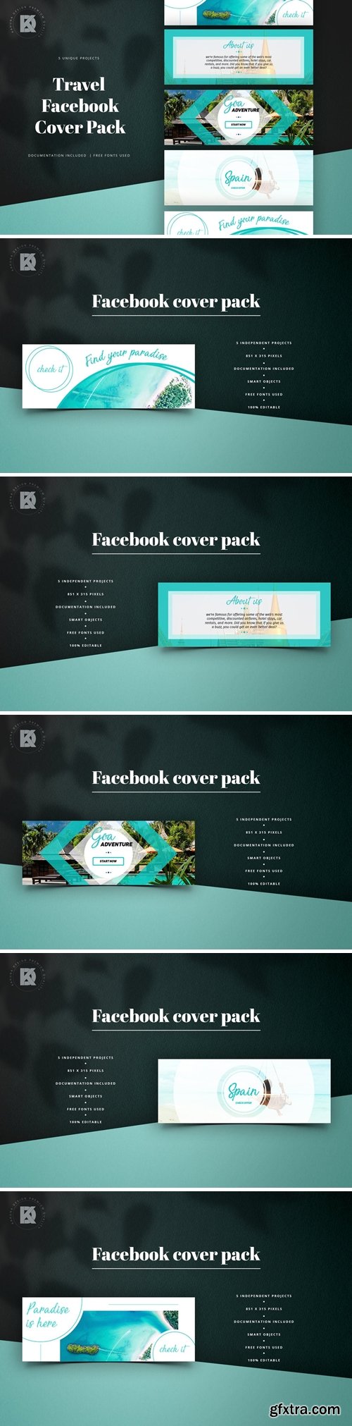 Travel Facebook Cover Pack