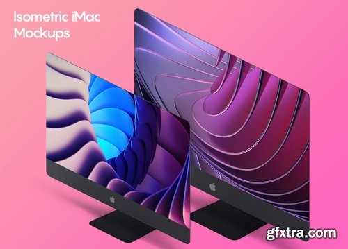 Isometric iMac Mockup 2.0