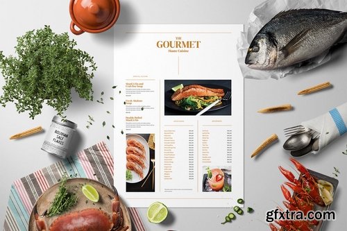 Complete Restaurant Menu Set