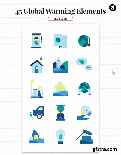 45 Global warming elements