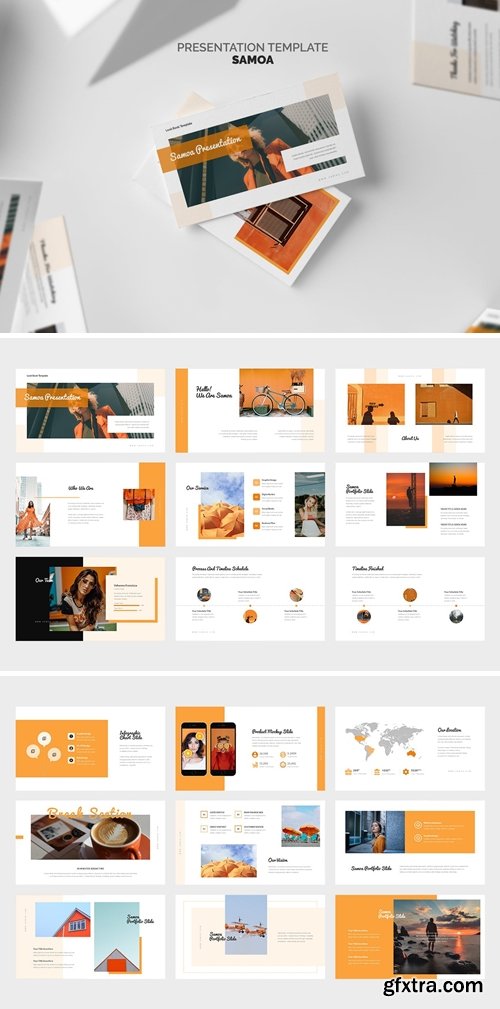 Samoa : Orange Gradient Color Tone Powerpoint