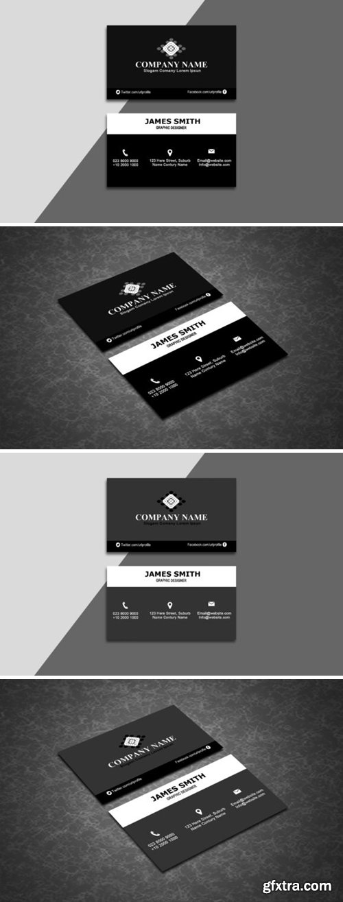 Black & White Business Card 1589675