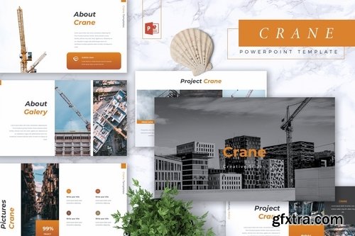 CRANE - Construction Powerpoint Google Slides and Keynote Templates