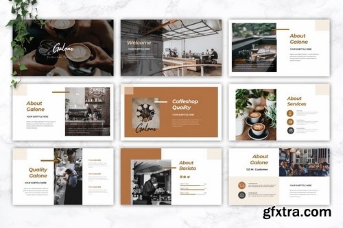 GALONE - Coffee Shop Powerpoint Google Slides and Keynote Templates