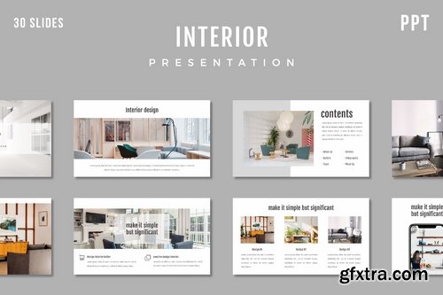 Interior Presentation  and Keynote Templates