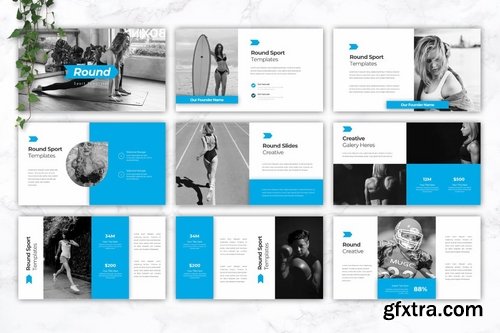 ROUND - Sport Powerpoint and Google Slides Templates