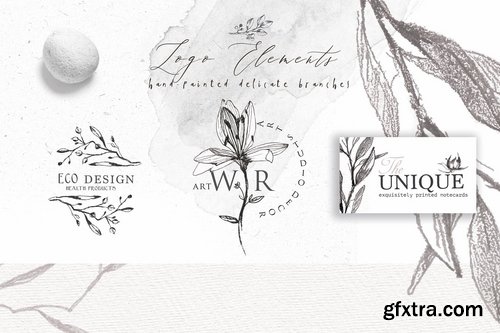 BOTANICAL LOGO ELEMENTS vol.3