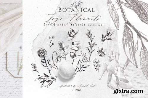 BOTANICAL LOGO ELEMENTS vol.3