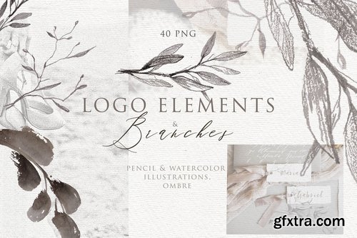 BOTANICAL LOGO ELEMENTS vol.3