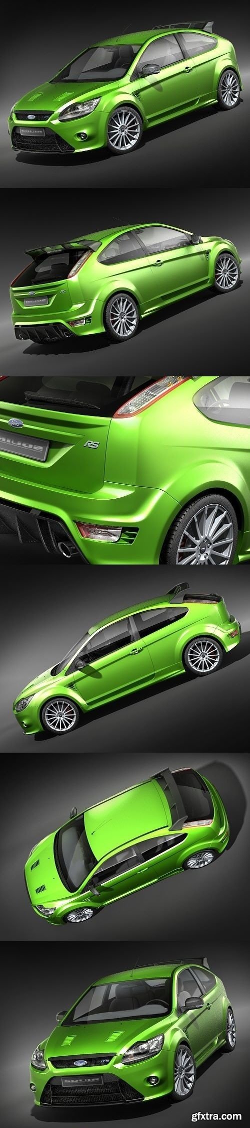 Ford Focus RS 2009 3D Model